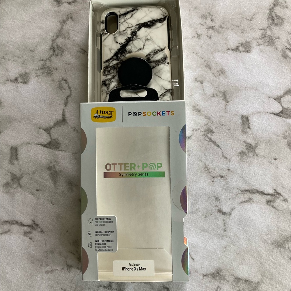 Otter + Pop marble pattern symmetry series case for IPhone Xs Max - Picture 8 of 8